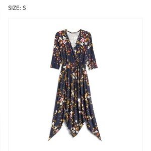 Loveapella Lucinda floral midi dress 3/4 sleeve